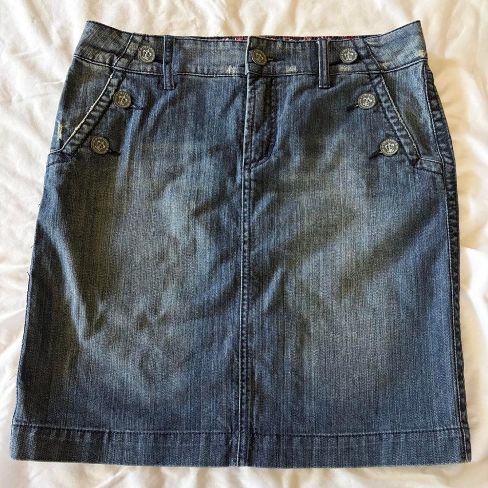 Vintage Christopher Webb Denim Skirt Size 10